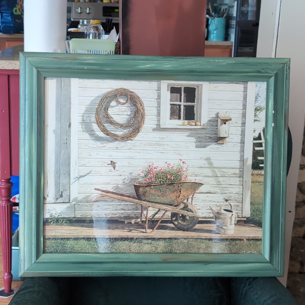 Daniel Doss ~ Framed "Simple Backyard" Signed Print ~ Perfect !